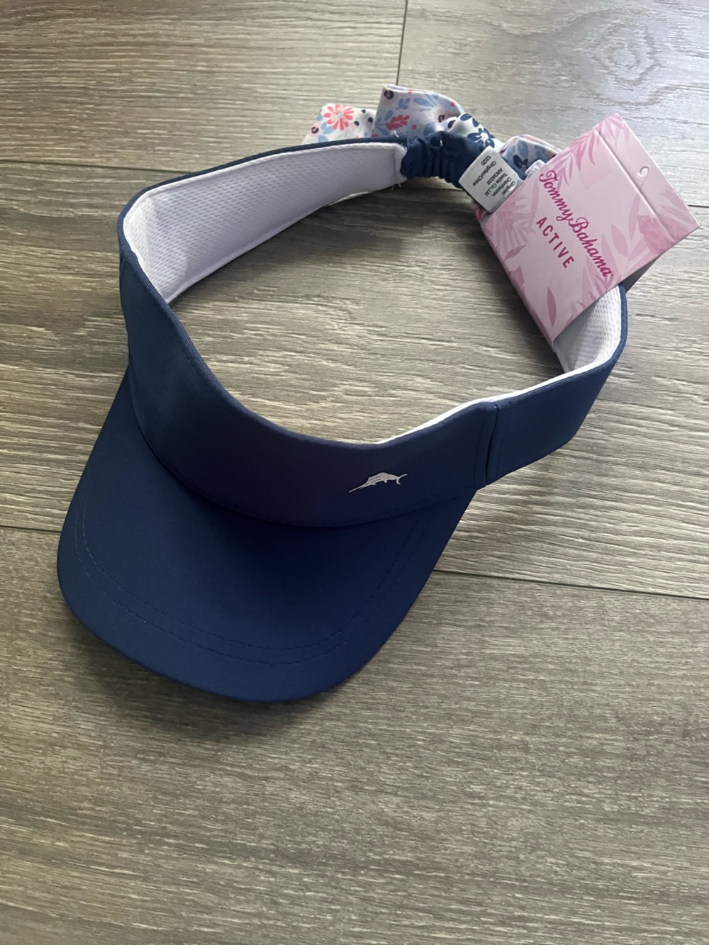 NEW Tommy Bahama Active Navy Floral Sporty Tennis Golf Vacation Preppy Visor